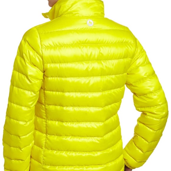 Marmot Jena Down Jacket Women's Insulated Coat Bright Yellow 800 Fill XL Puffer - Picture 3 of 16